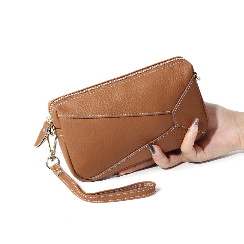 Women's Top Layer Cowhide High Sense Real Leather Long Ladies Wallets