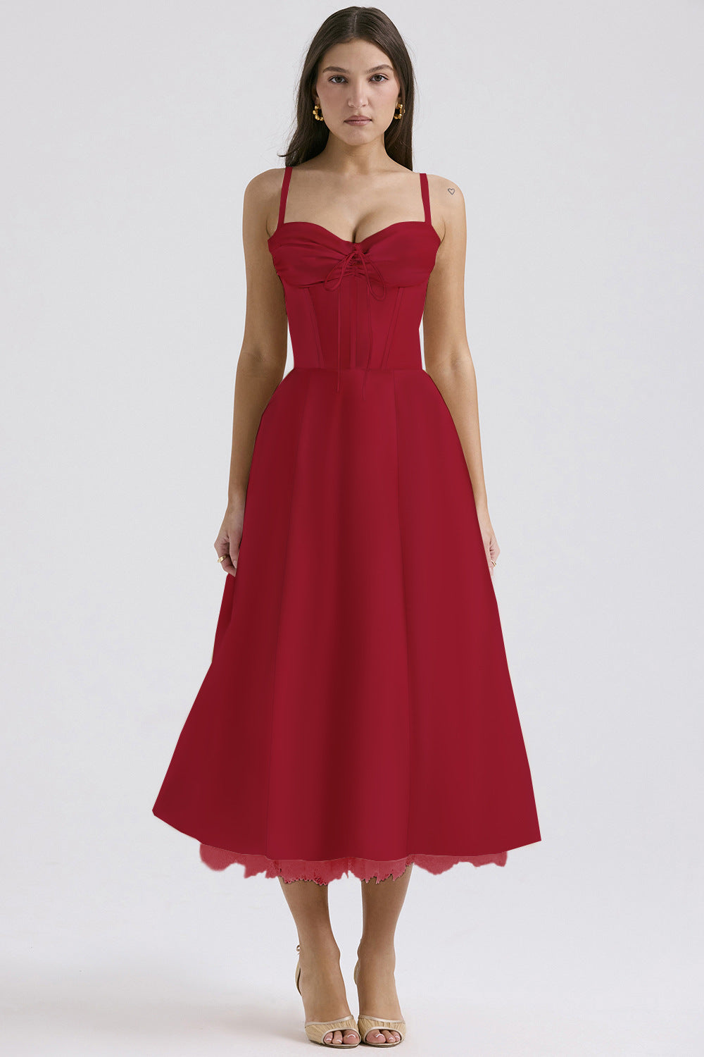 Elegant Floral Series French Summer Strap Dresses