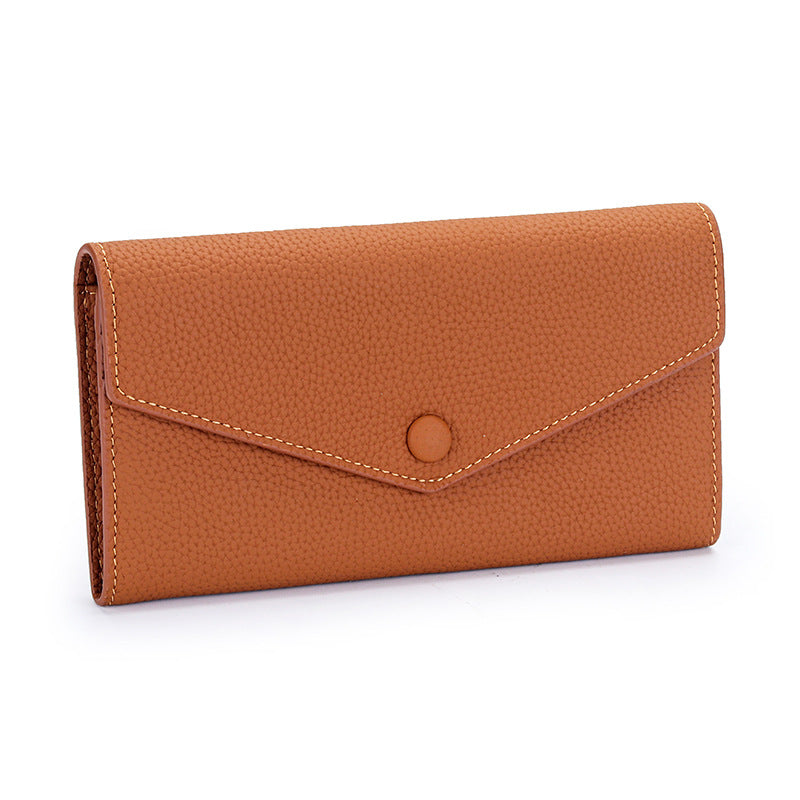 Women's Pure Leather Long Genuine Large Capacity Ladies Wallets