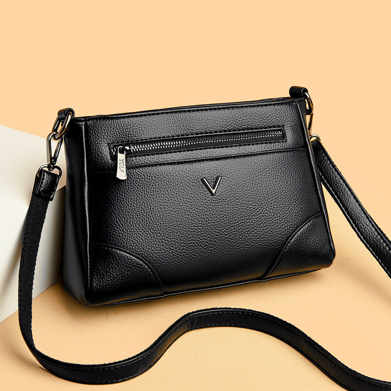 Women's Korean Large Capacity Versatile Black Shoulder Bags