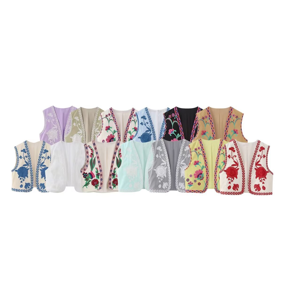 Women's Creative Summer Fashionable Retro Embroidered Vests