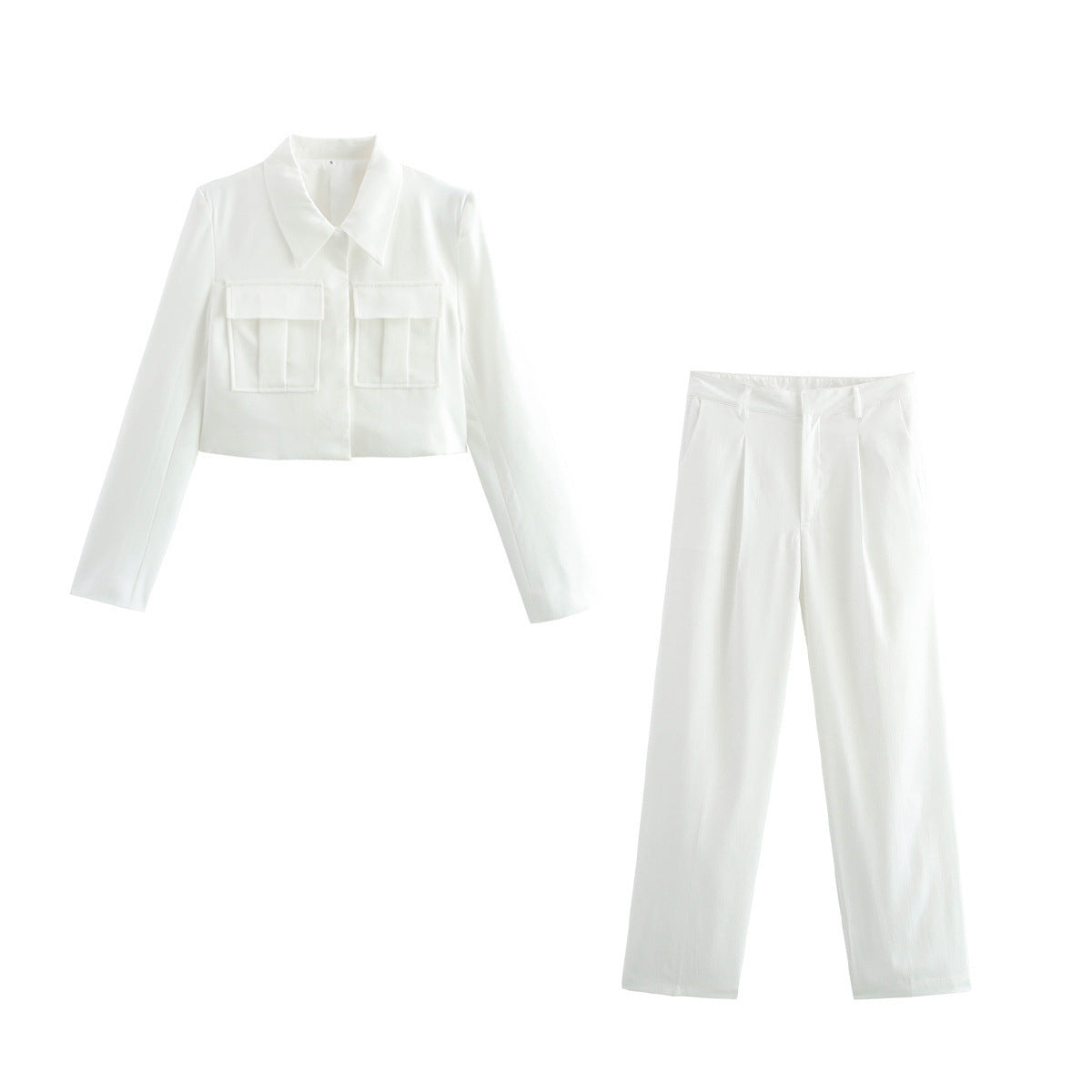 Women's Durable Unique Spring Double Pocket Suits
