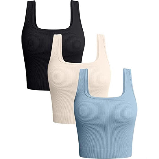 Women's Solid Color Sexy Sports Running Fitness Tops