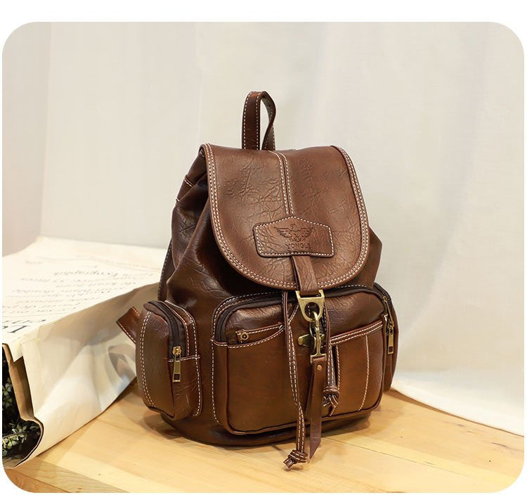 Women's Versatile Vintage Fashion Trend Hook Backpacks