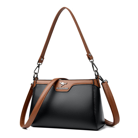 Women's Mother Simple Practical Mother-in-law Elegant Stitching Crossbody Bags