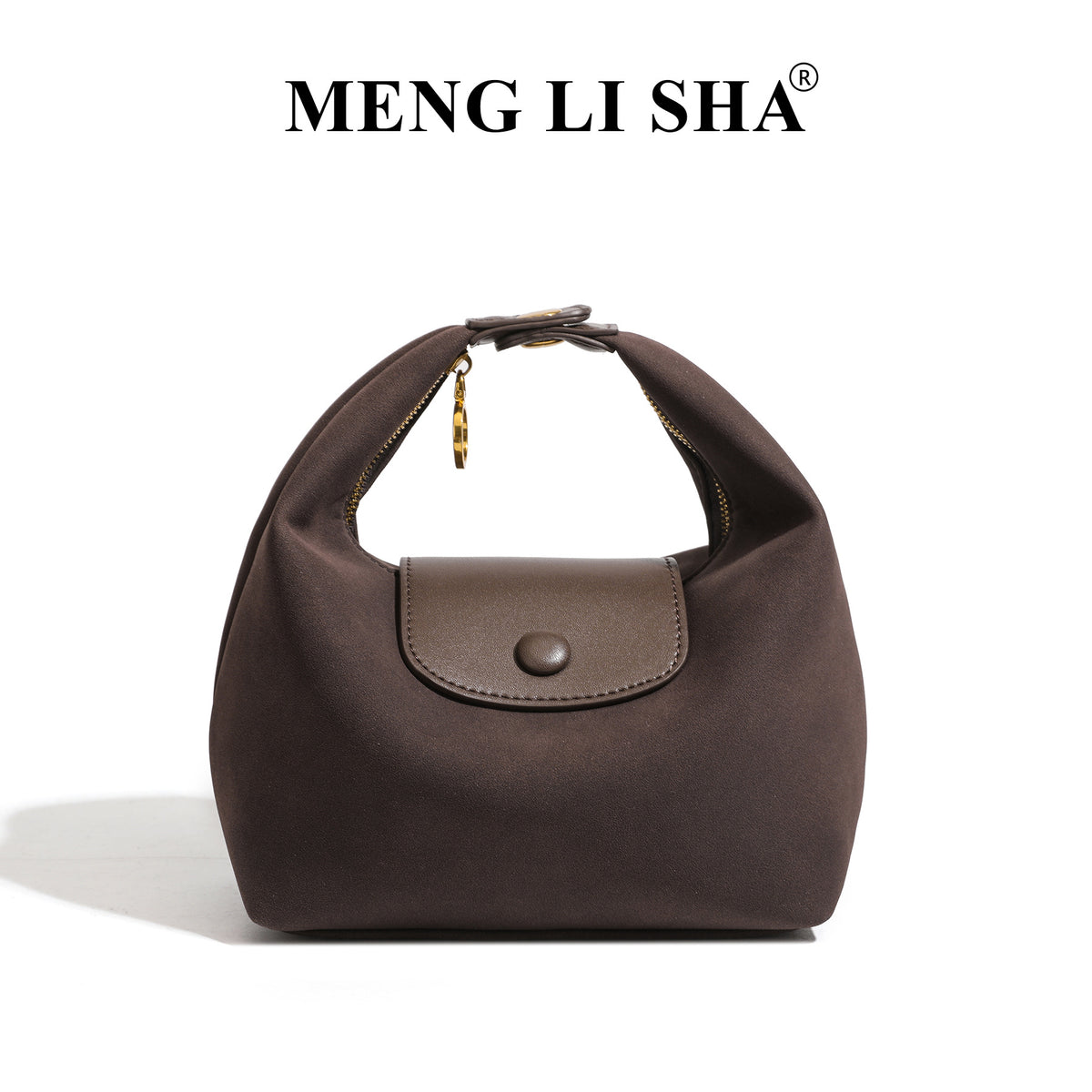 Women's Dragon Inlaid High-grade Fashion Lunch Suede Flap Women's Shoulder Bag