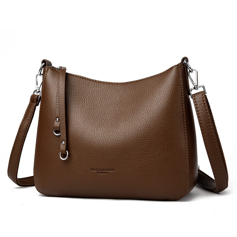 Women's Short Strap Tassel Solid Color Commute Shoulder Bags