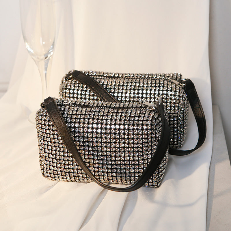 Women's King Rhinestone Full Diamond Banquet Dinner Handbags