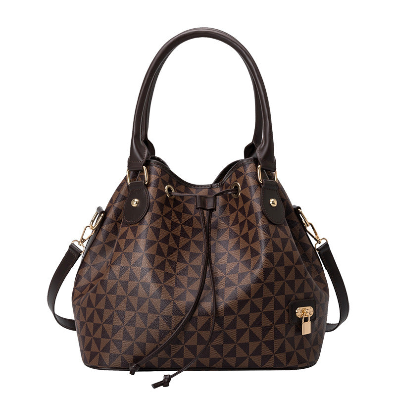 Women's Large Capacity Printed Korean Fashion Commuter Handbags