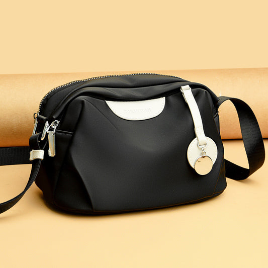 Women's Oxford Cloth Korean Style Versatile Solid Small Square Bags