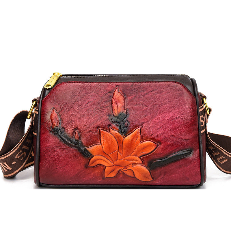 Women's Ethnic Style Retro Printed Mother Advanced Texture Crossbody Bags