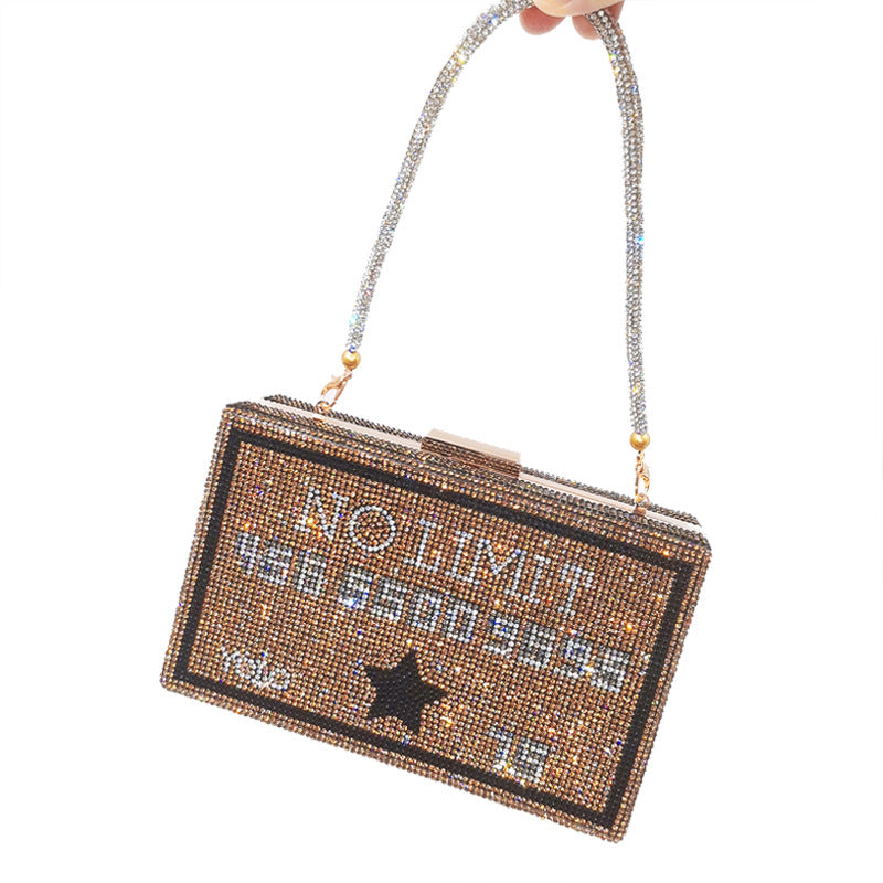 Clutch Trendy Unique Hot Drilling One Dinner Evening Bags