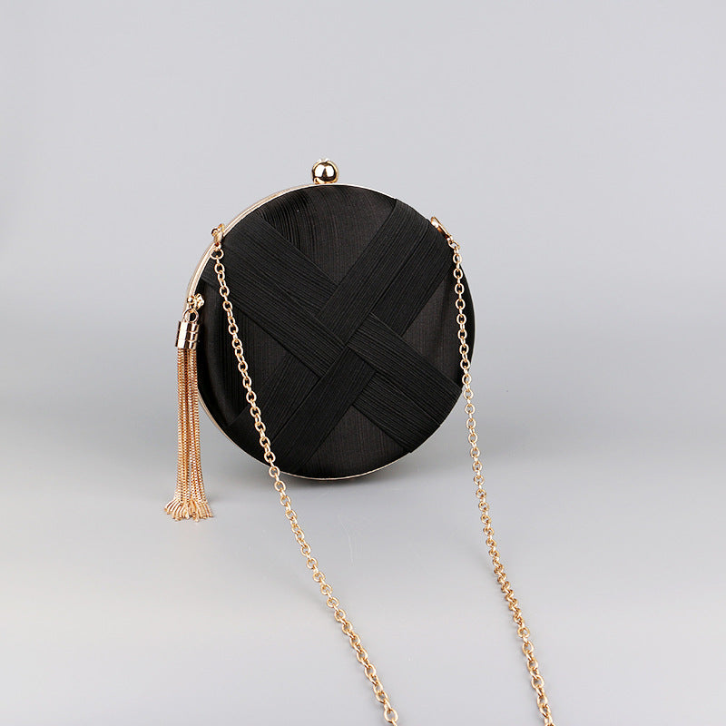 Women's Tassel Wedding Round Dress Dinner Evening Bags