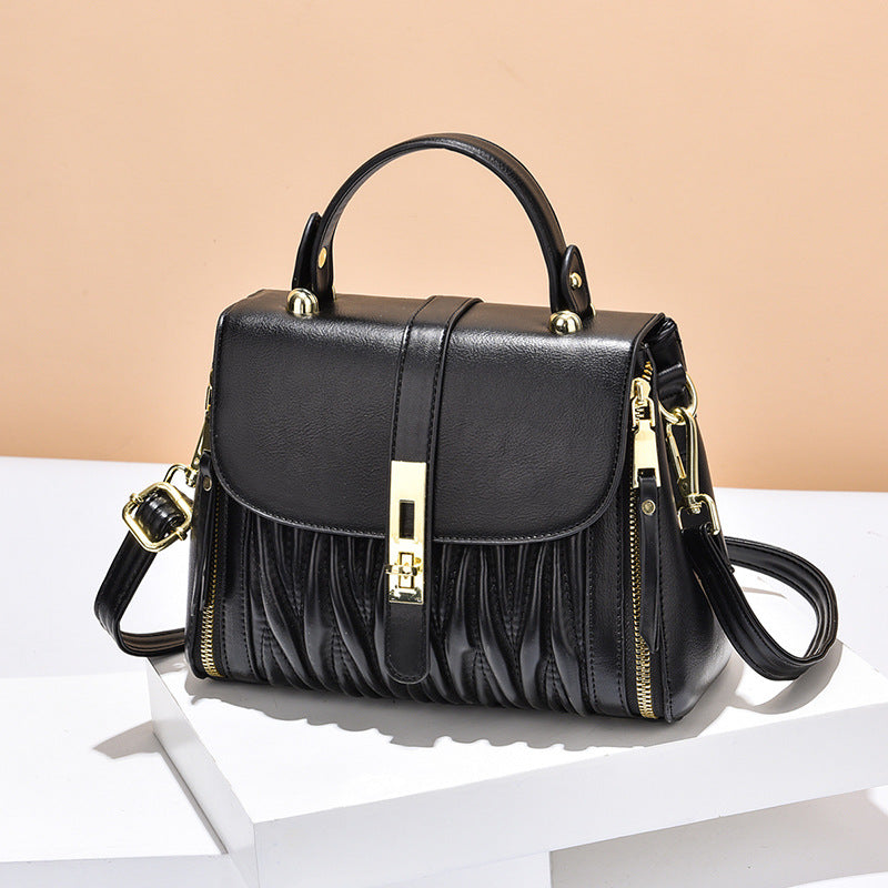 Women's Slouchy Classic Korean Fashion Pleated Shoulder Bags