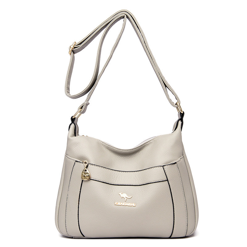 Women's Summer Fashion Simple Mom Style Soft Crossbody Bags