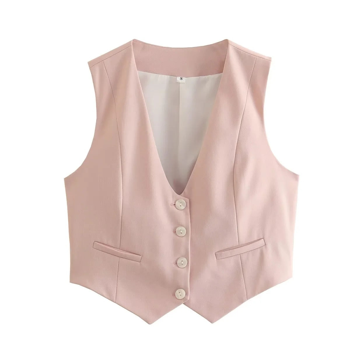 Women's Color Summer Casual Slim Sleeveless For Vests