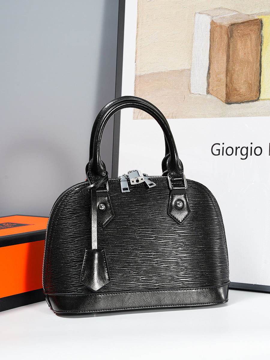 Women's Versatile Cowhide Shell Genuine Leather Fashion Handbags