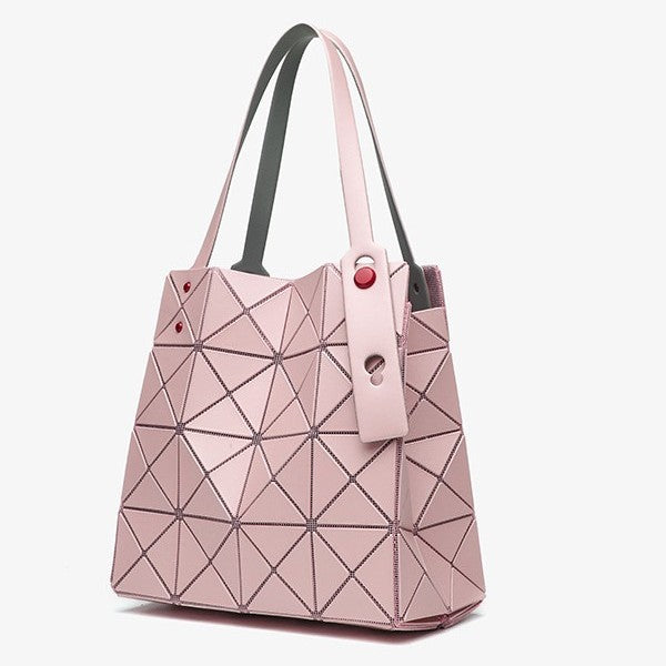 Women's Niche Geometric Diamond Pattern Box Crystal Handbags