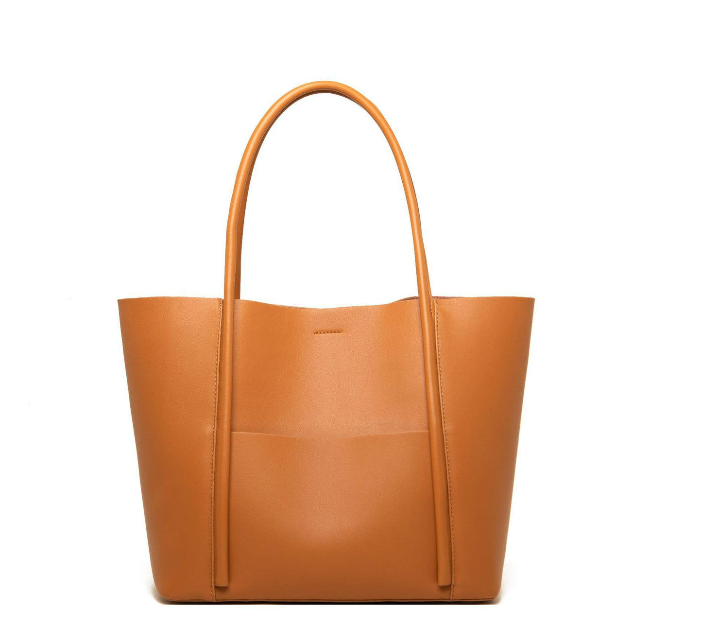 Women's Simple First Layer Cowhide Trendy Large Capacity Shoulder Bags