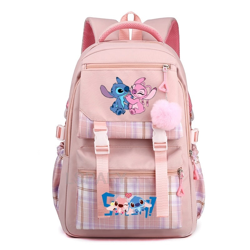 Children's Star Stitch Schoolgirl Young Cartoon Backpacks