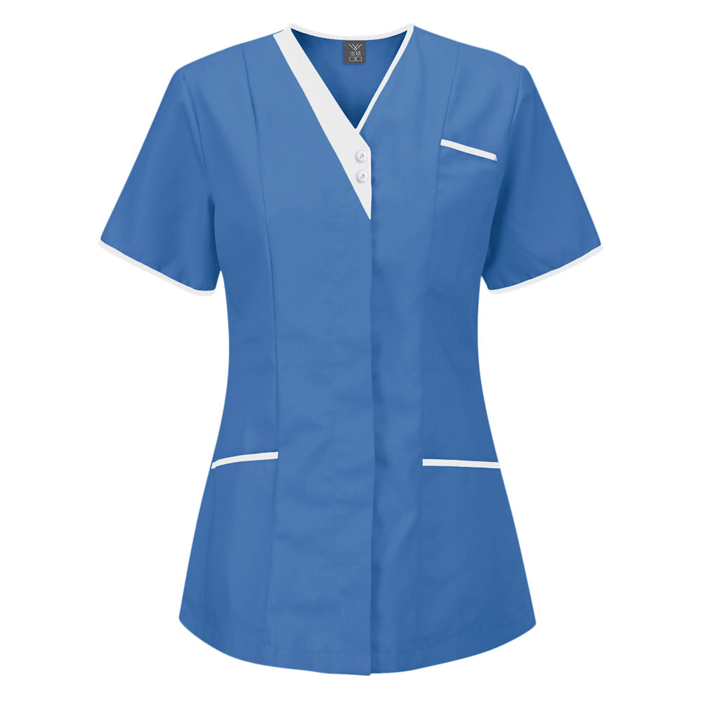 Surgical Gown Beauty Salon Doctor Short-sleeved Shirt Uniform