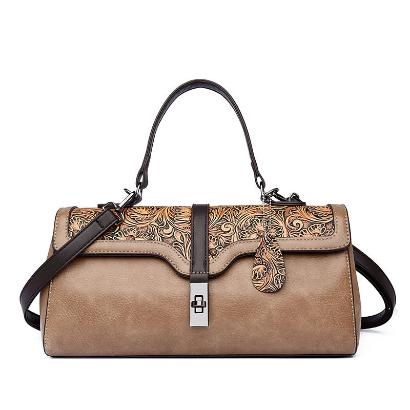 Women's Retro Fashion Pillow Cool Contrast Color Women's Handbag