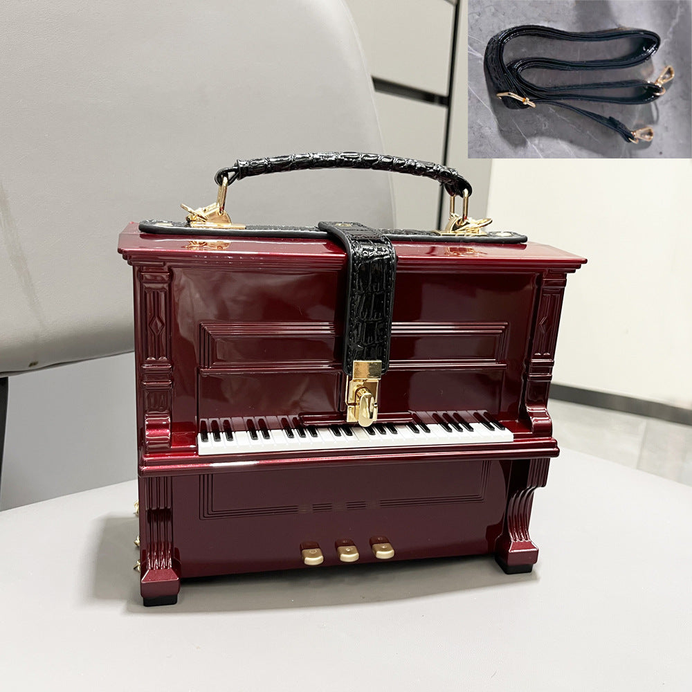 Women's Unique Trendy Piano Acrylic Box Handbags