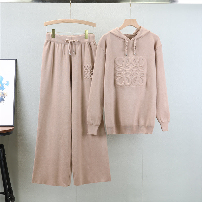 Women's Hoodie Knitted Idle Style Younger Fashion Suits