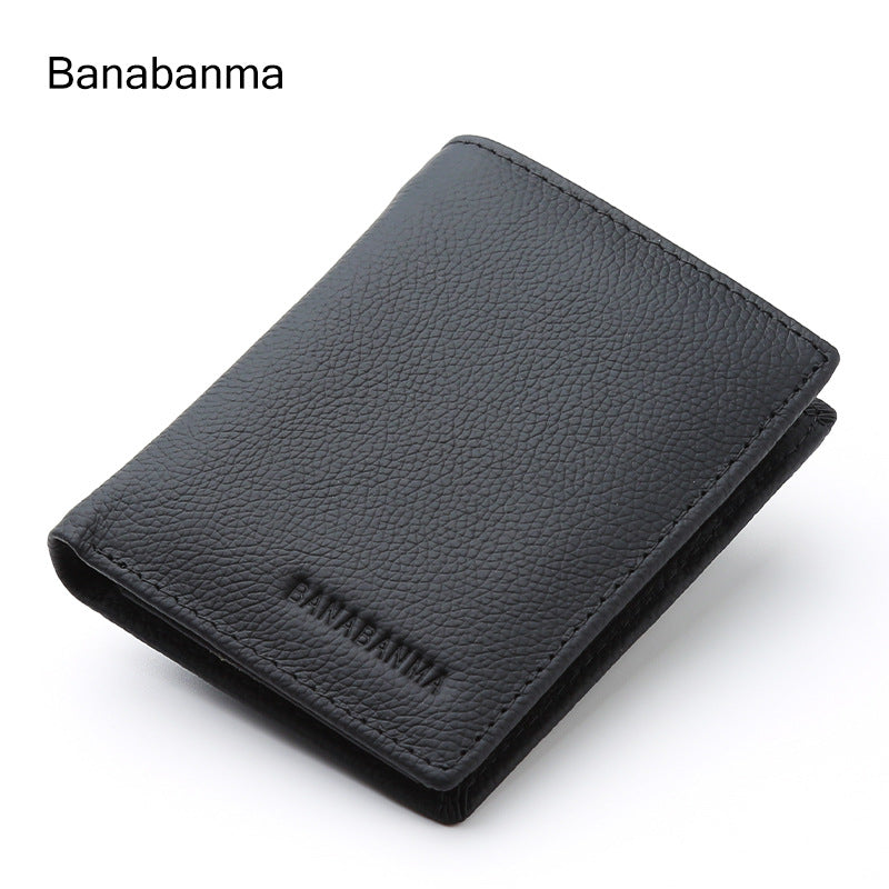 Men's Fashion Business Litchi Grain Large Capacity Men's Wallet