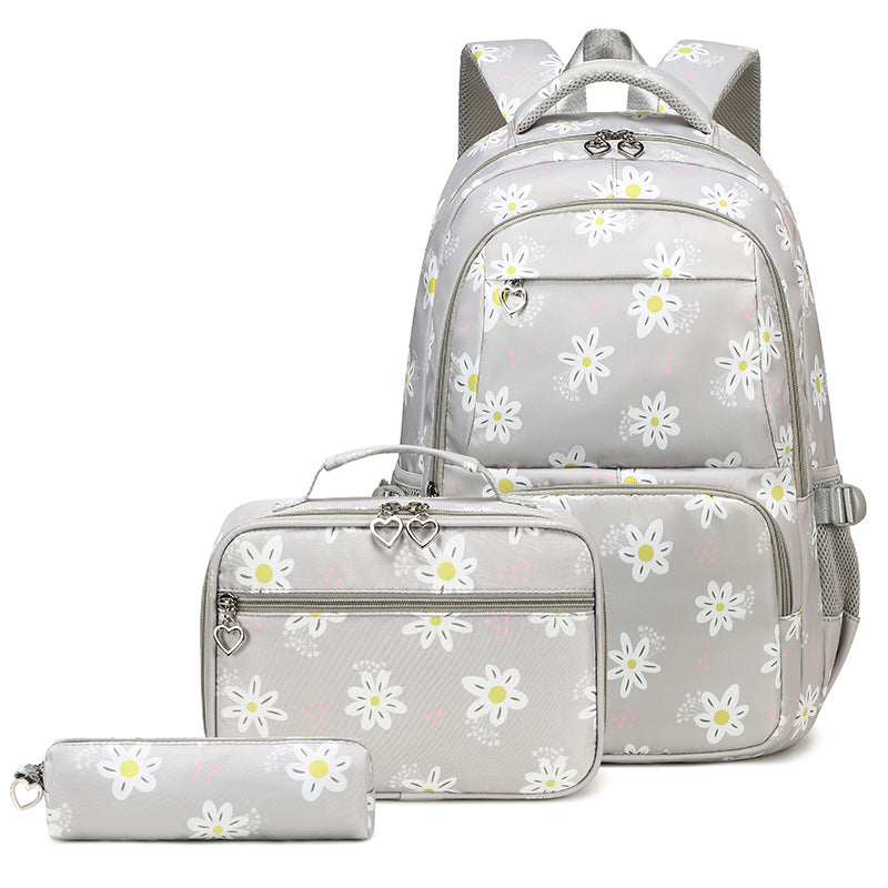 Cute High Junior Large Capacity Printed Simple Middle School Students' Schoolbags