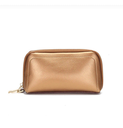 Women's & Men's & Genuine Leather Shield Swiping Cowhide Ladies Wallets