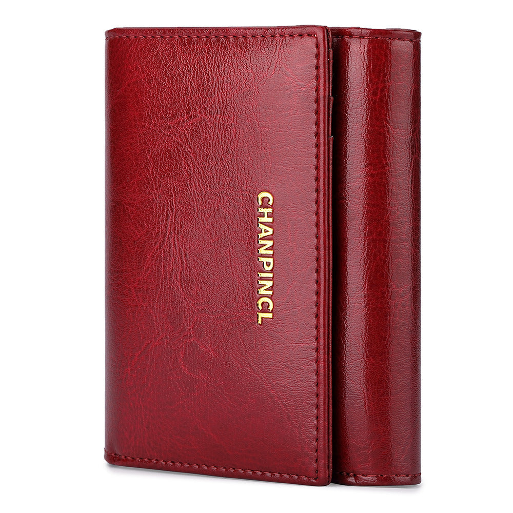 Women's Short Pocket Zipper Double Banknote Position Ladies Wallets