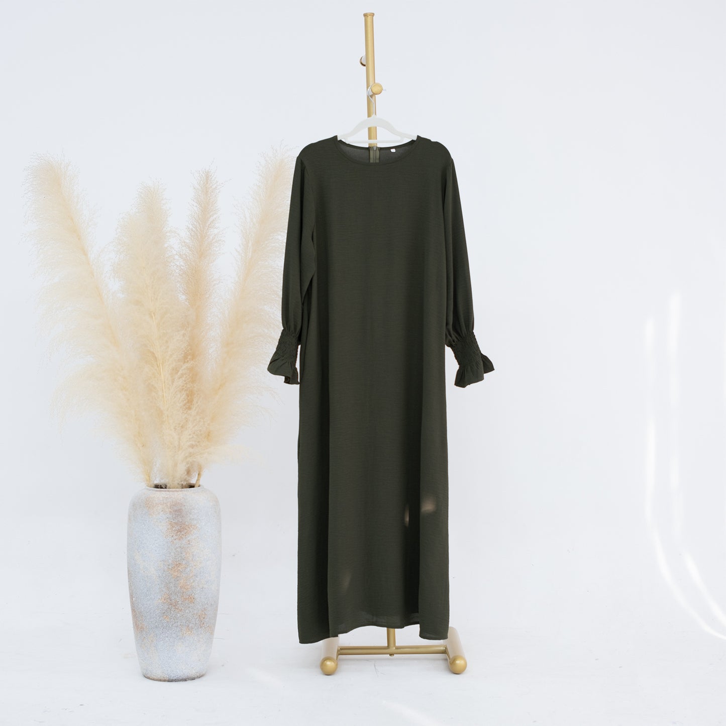 Women's Slouchy Turkish Solid Color Dress Dresses