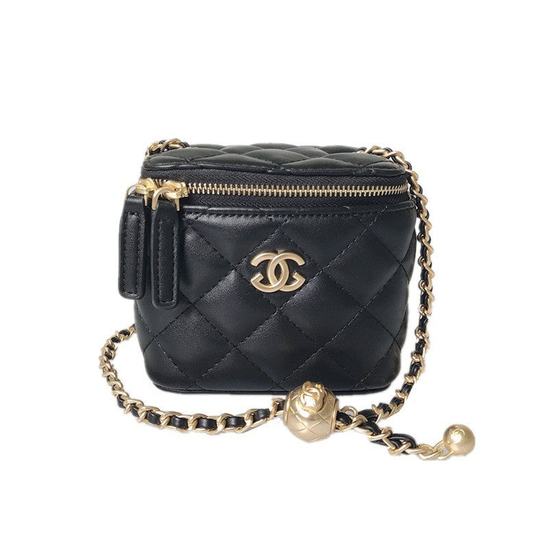 Women's Mini Lucky Beads Classic Style Box Diamond Crossbody Bags