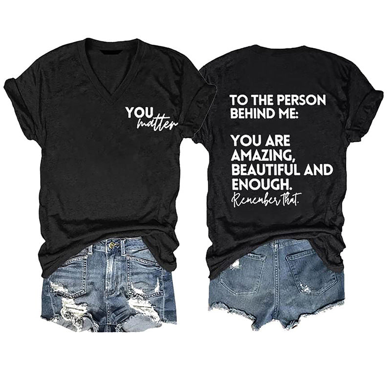Women's Double-sided Digital Printing Series Short-sleeved Pullover Blouses