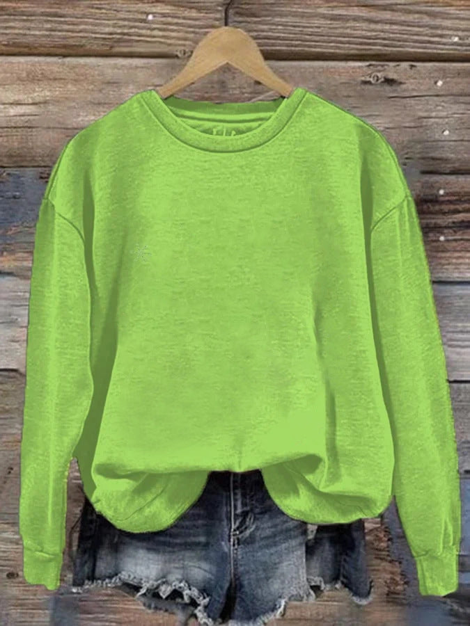 Round Neck One Piece Change Printing Sweaters
