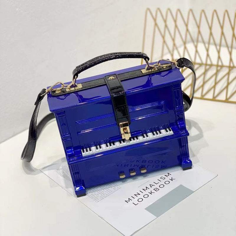 Women's Unique Trendy Piano Acrylic Box Handbags
