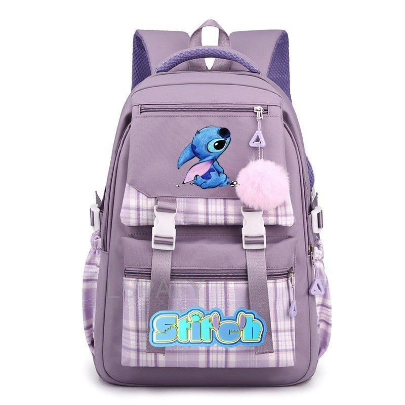 Children's Star Stitch Schoolgirl Young Cartoon Backpacks