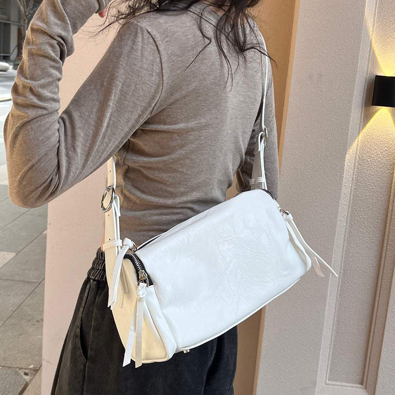 Women's Textured Western Pillow Simple Street Fashion Crossbody Bags