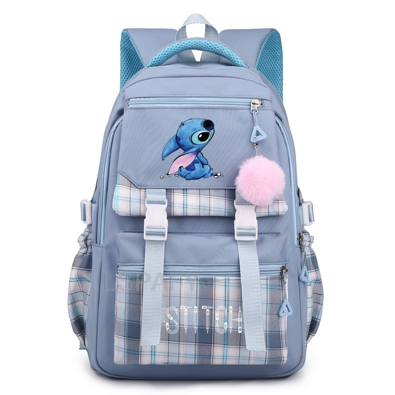 Children's Star Stitch Schoolgirl Young Cartoon Backpacks