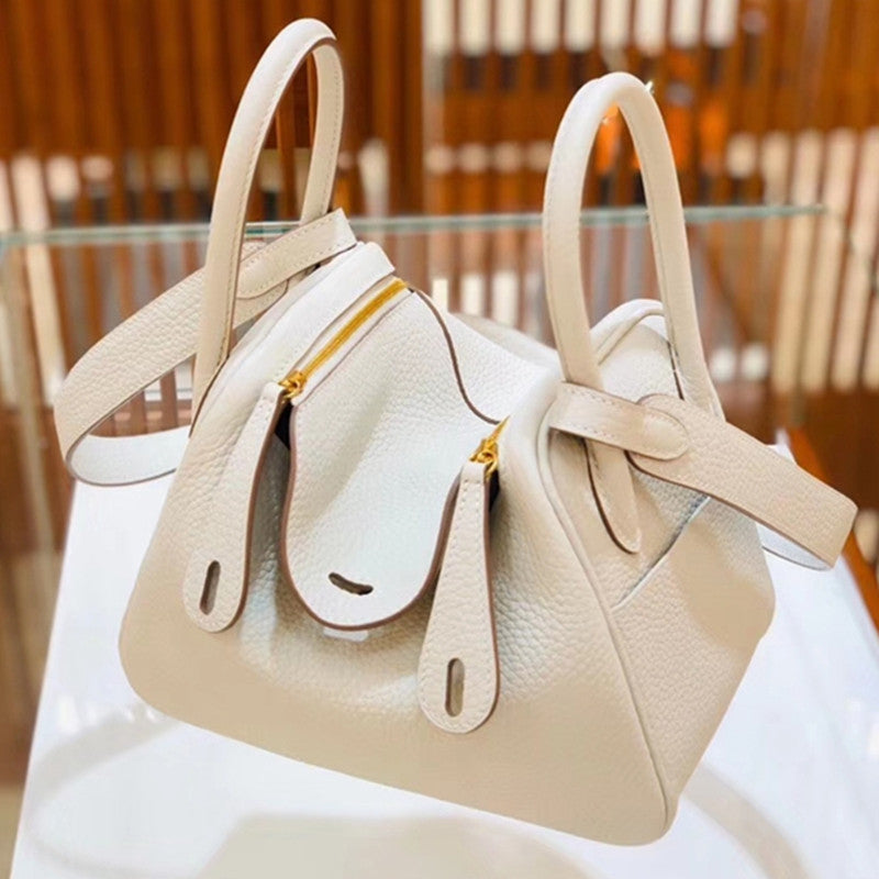 Women's Mini Lindy First Layer Lychee Leather Shoulder Bags