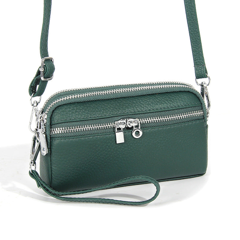 Women's Large Capacity Niche High-grade First Layer Cowhide Crossbody Bags