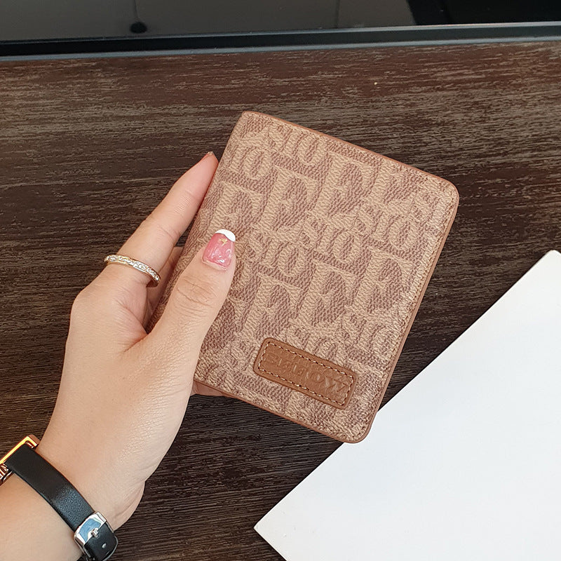 Women's Short Genuine Leather Compact One Thin Ladies Wallets