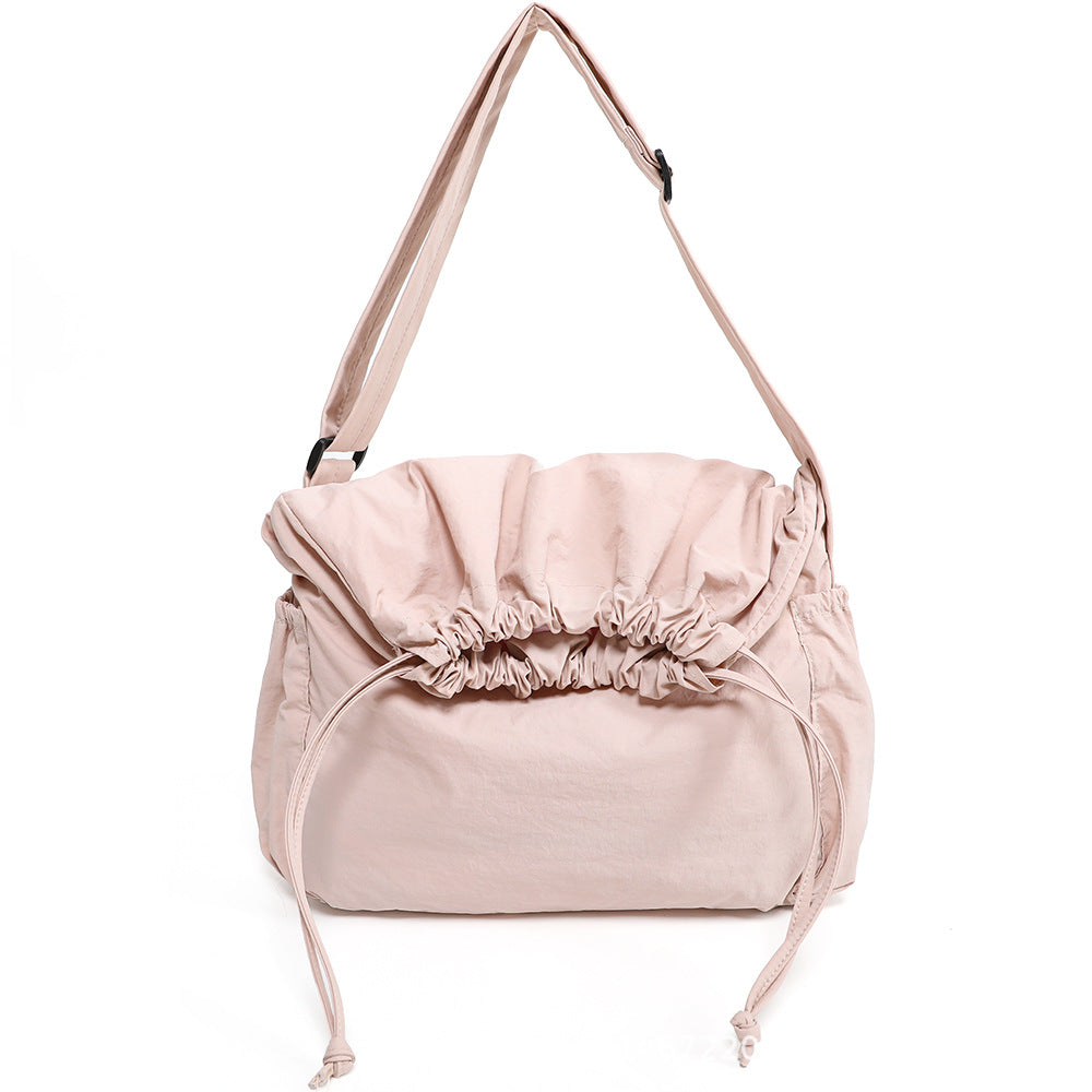 Women's & Men's & Nylon Large Capacity Dumpling Spring Lightweight Drawstring Crossbody Bags