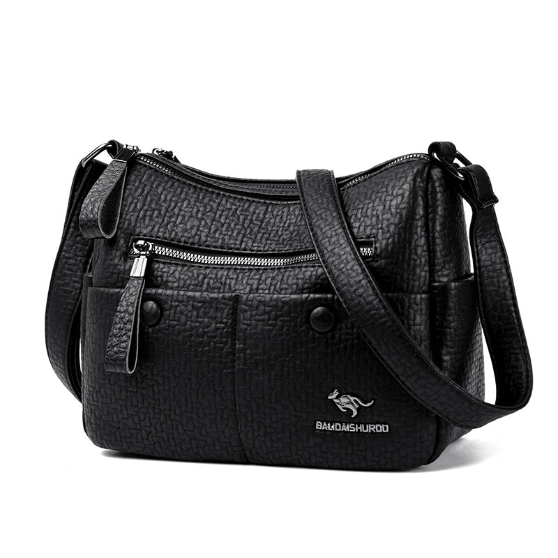 Women's Mother Simple Versatile Large Capacity Soft Crossbody Bags