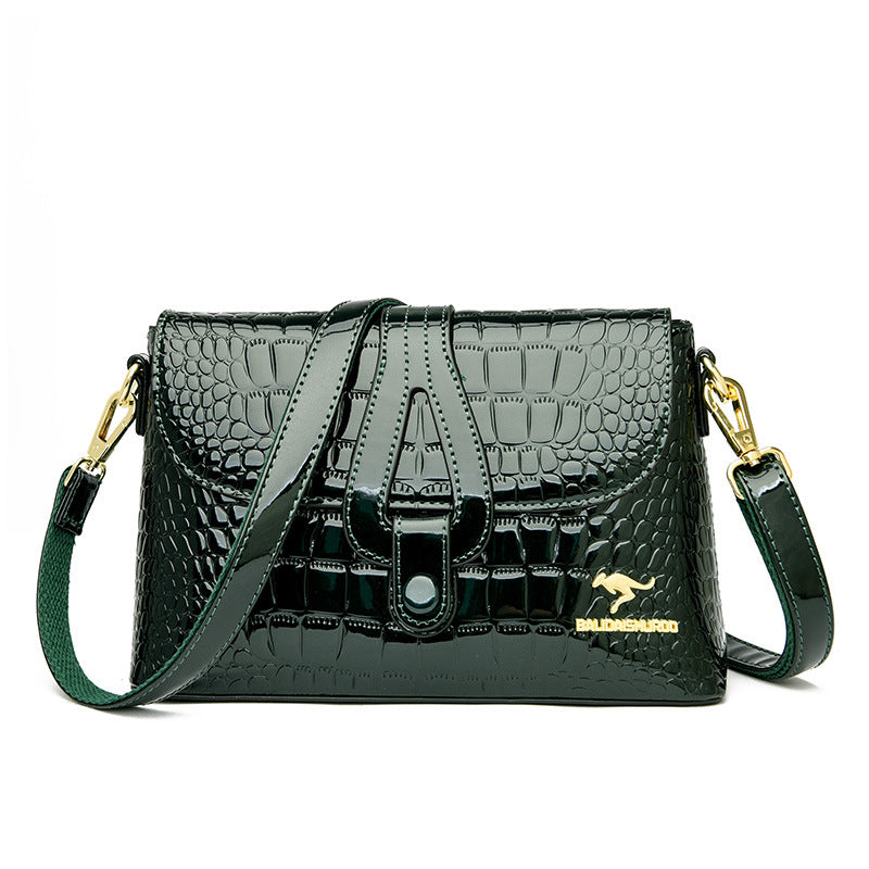 Women's Patent Leather Mother Bright Trend Crossbody Bags
