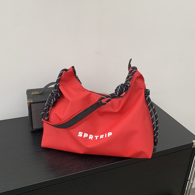 Women's Simple Letter Large Capacity Oxford Cloth Tote Bags