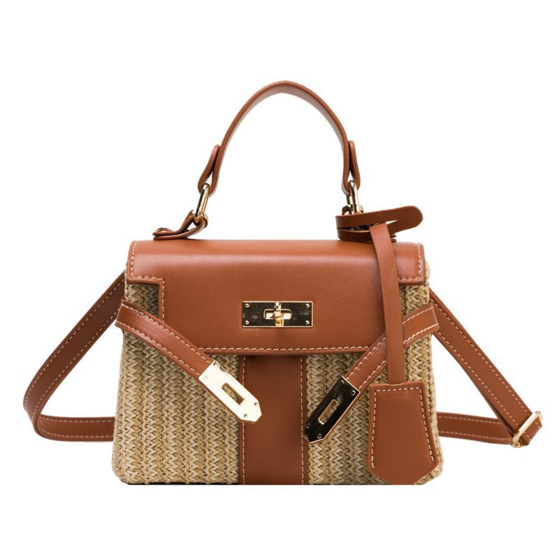 Women's Rattan Weave Beach Fashion Straw Crossbody Bags