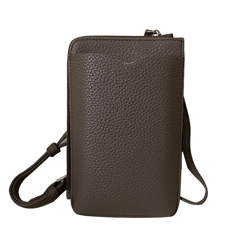 Women's Summer Leather Mobile Cowhide Niche Mini Phone Bags