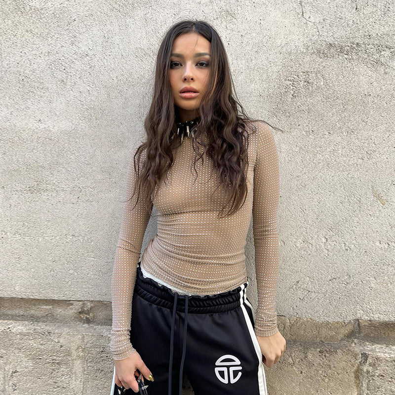 Sexy Hot Long-sleeved Summer Slim Fit Blouses